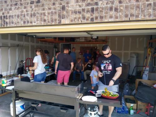 Front Yard BBQ during Covid